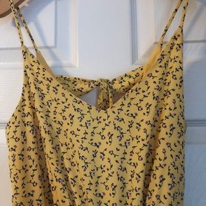 Francesca’s Floral Yellow Dress